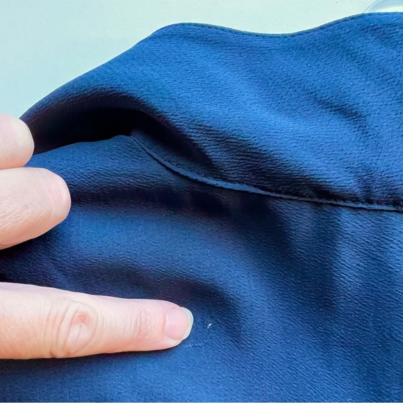 ZARA Basic Collection Navy Blue Lightweight Jumpsuit POCKETS XS Pantsuit - Picture 12 of 16